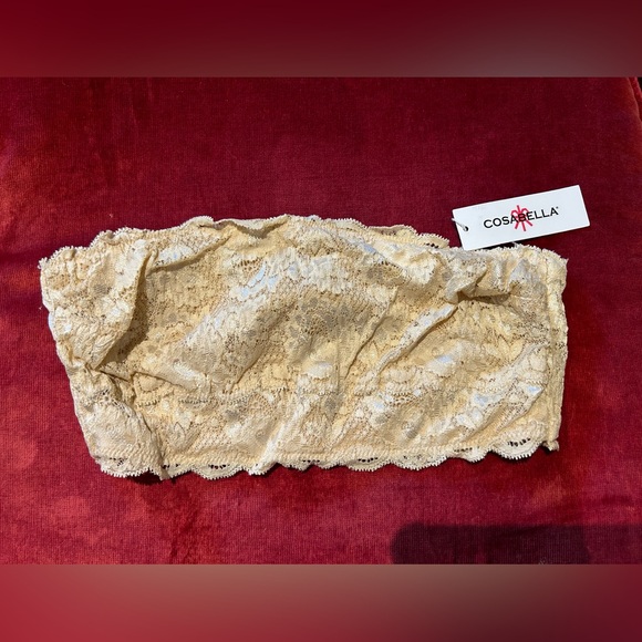 NWT Cosabella Never Say Never Flirtie Bandeau Bra in Blush Sz S - Picture 3 of 6